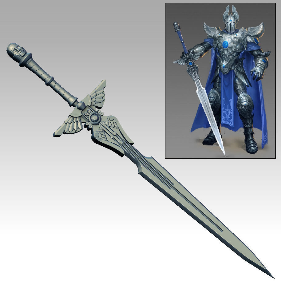 Heroes of Might and Magic 6 Winged Knight 3D print model_8