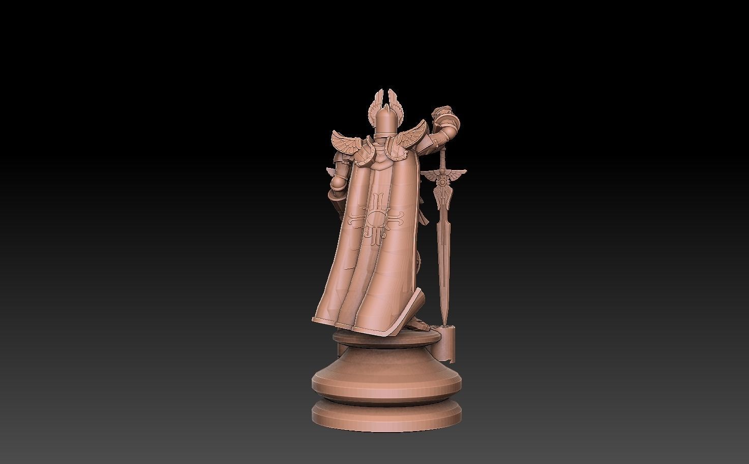 Heroes of Might and Magic 6 Winged Knight 3D print model_4