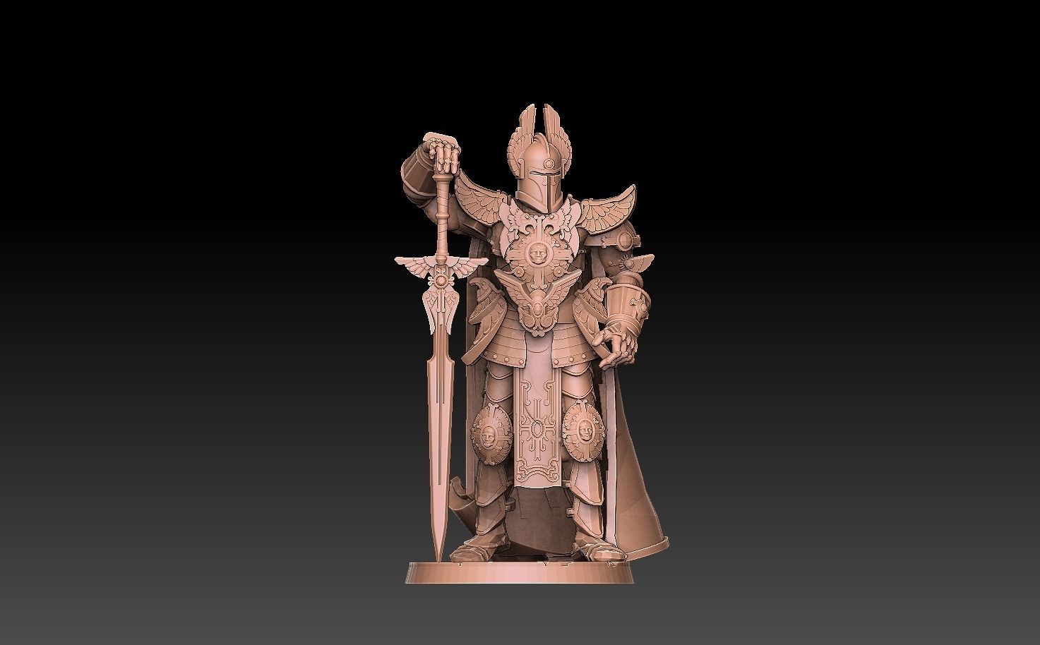 Heroes of Might and Magic 6 Winged Knight 3D print model_7