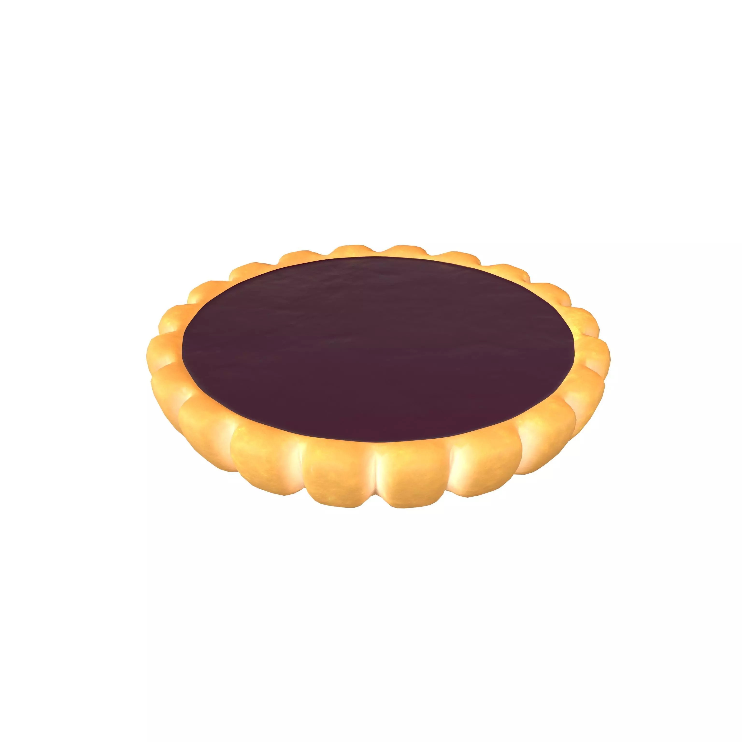 Tart v1 004 Low-poly 3D model_0