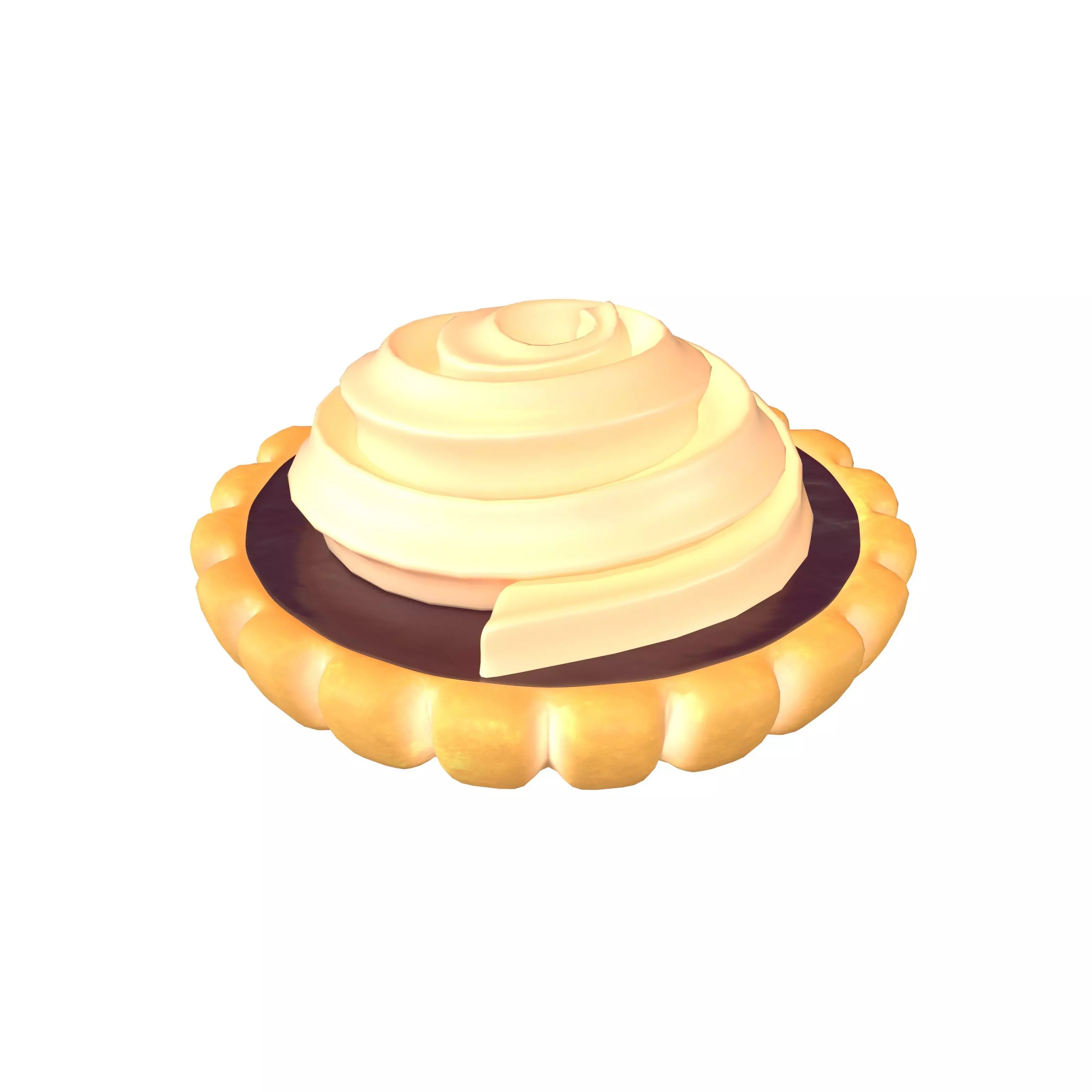 Tart v2 004 Low-poly 3D model_0