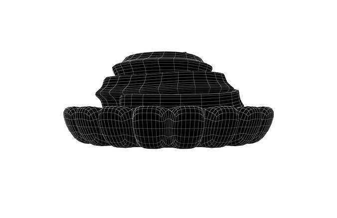 Tart v2 005 Low-poly 3D model 6