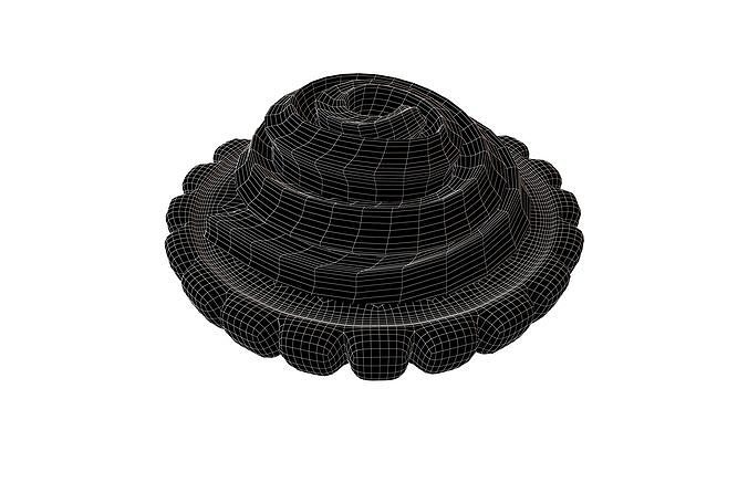 Tart v2 005 Low-poly 3D model 7
