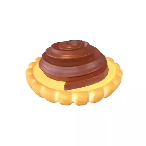 Tart v2 005 Low-poly 3D model