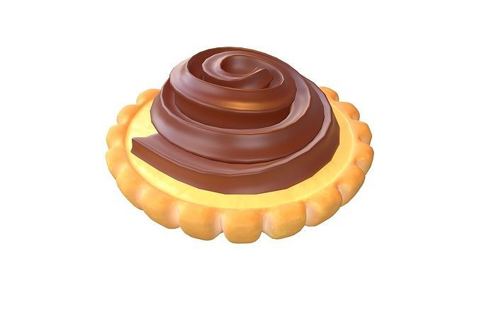 Tart v2 005 Low-poly 3D model 3