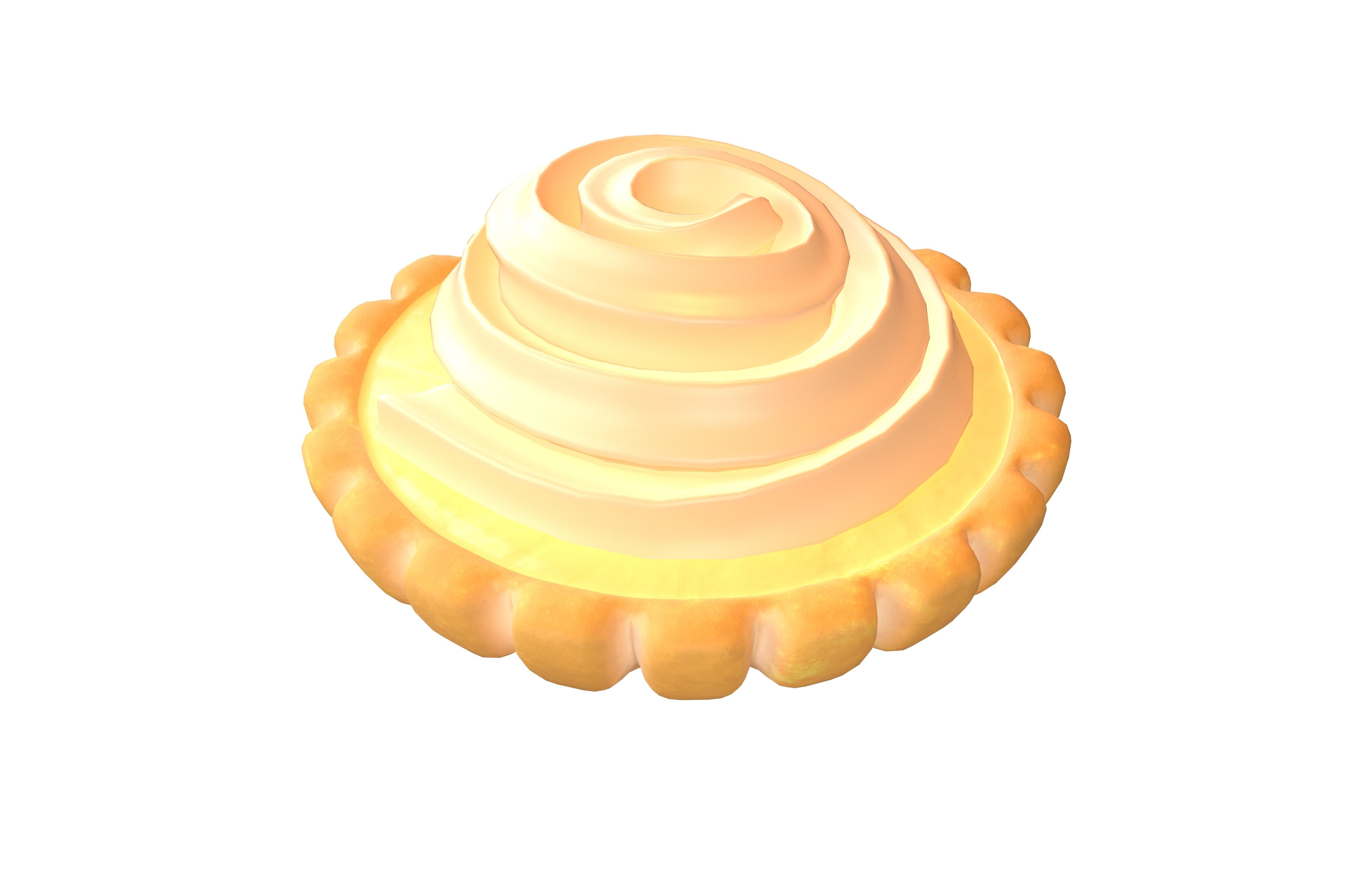 Tart v2 006 Low-poly 3D model_1