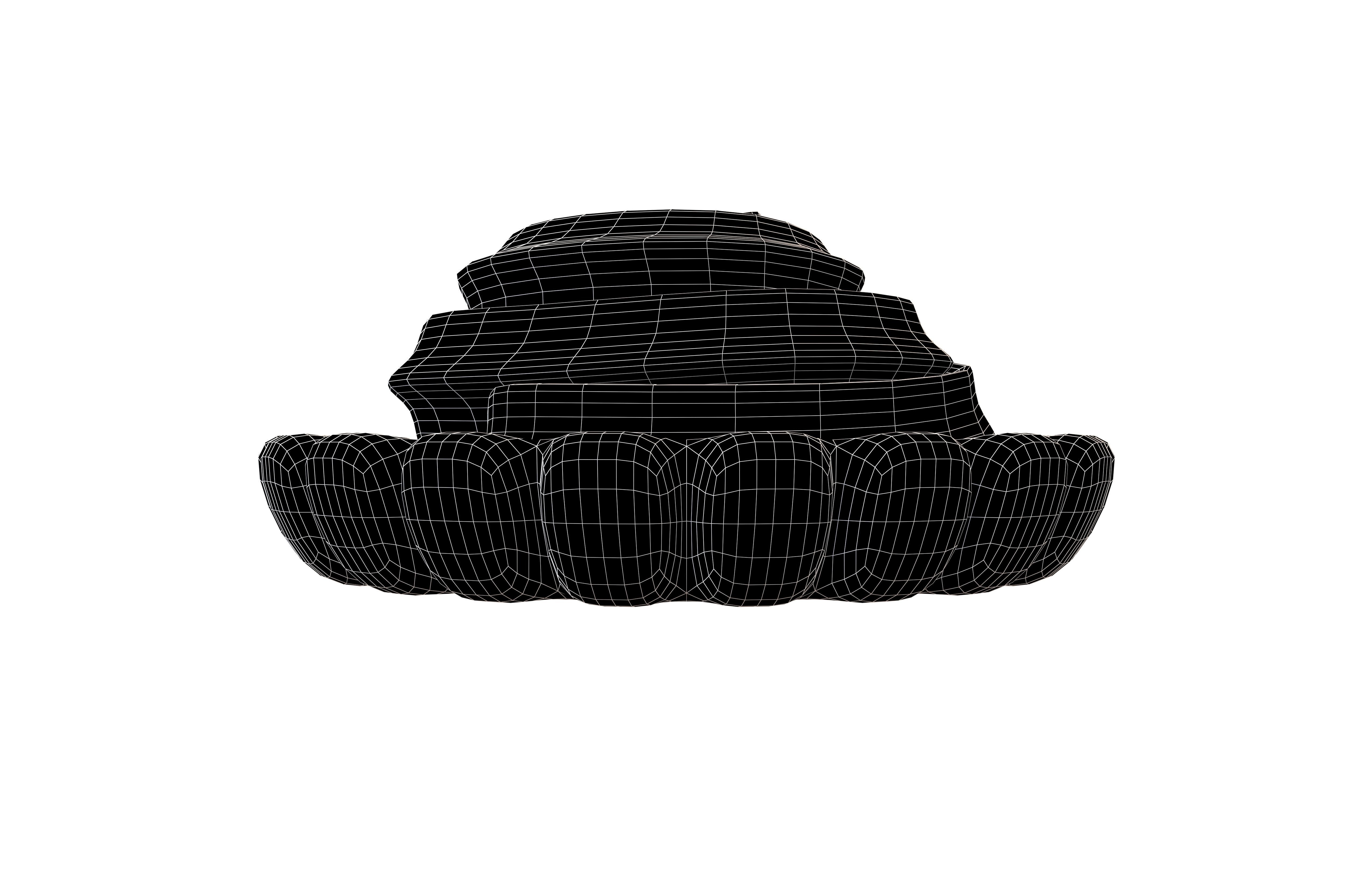 Tart v2 006 Low-poly 3D model_5