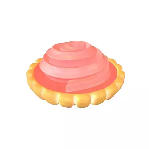 Tart v2 007 Low-poly 3D model