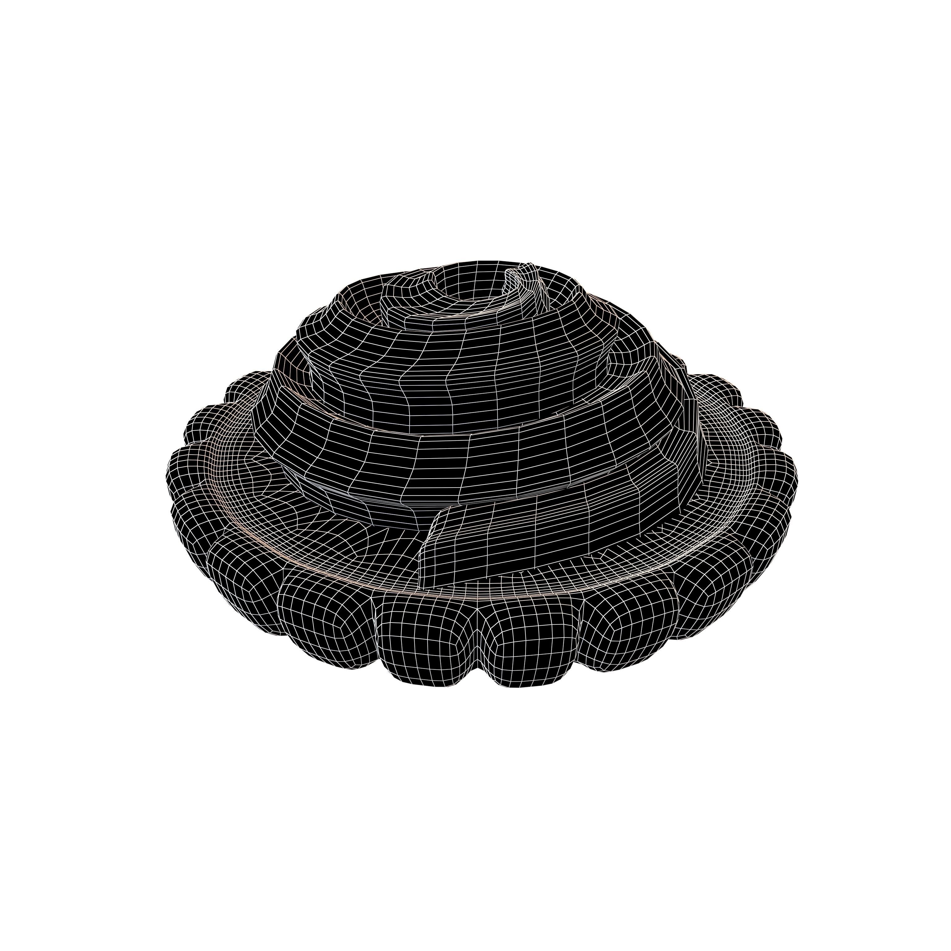 Tart v2 008 Low-poly 3D model_4