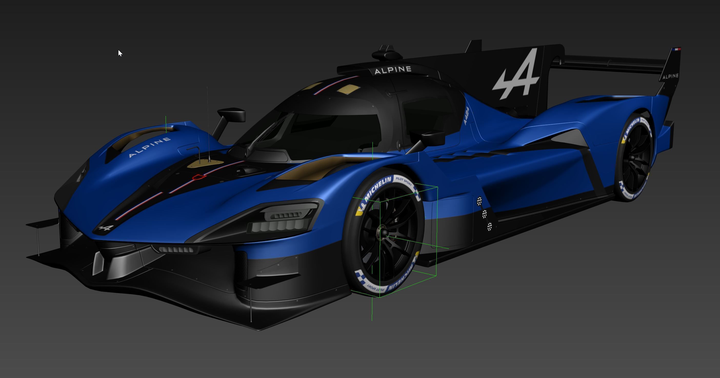 Alpine A424 Lemans 2024 3D model_18