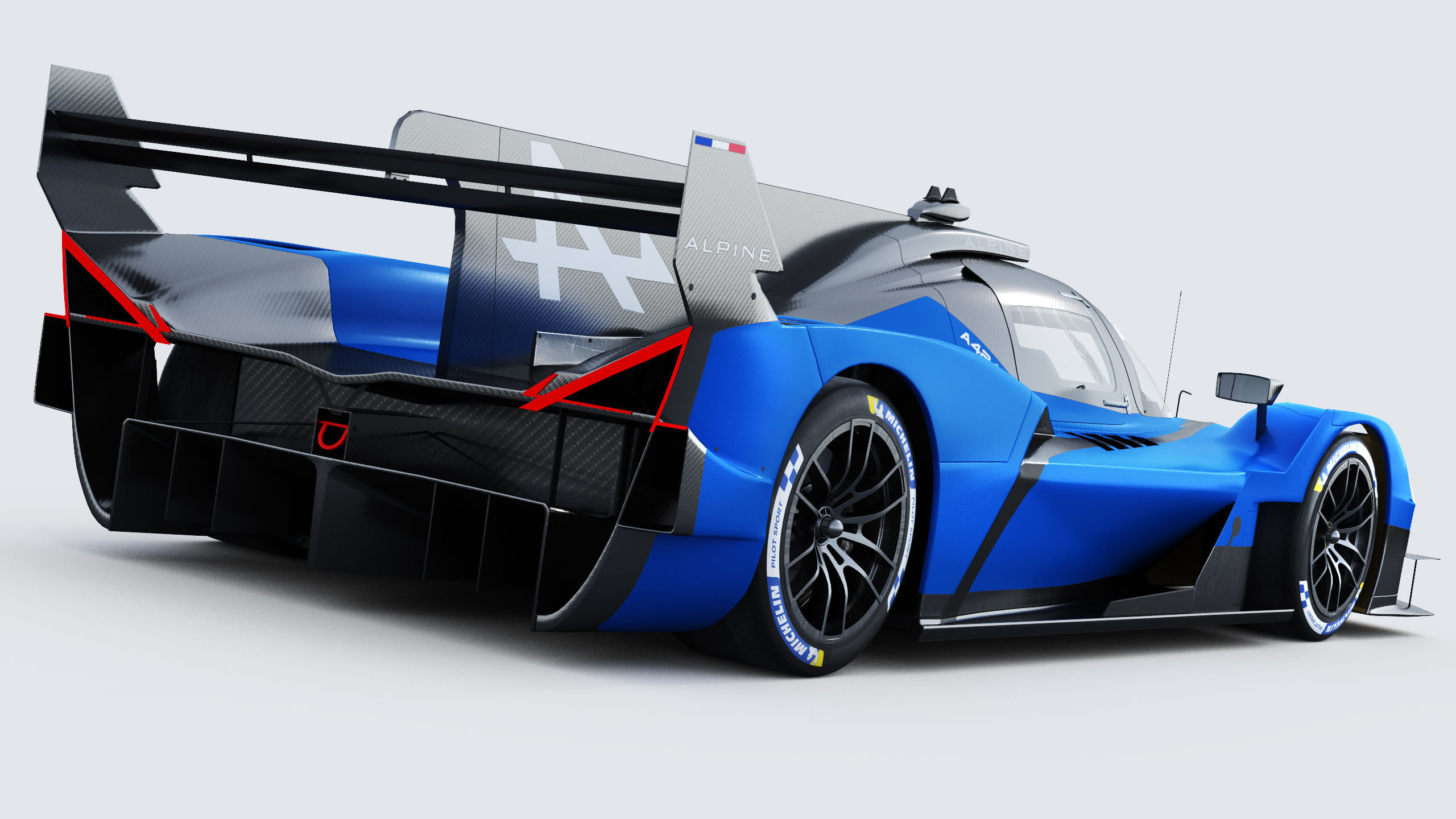 Alpine A424 Lemans 2024 3D model_5