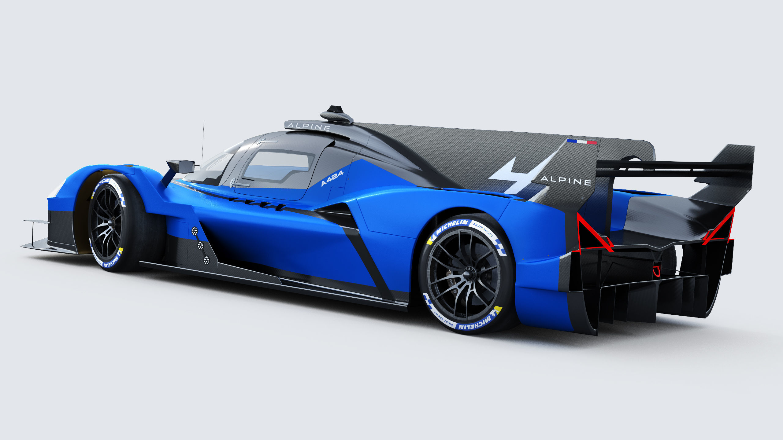 Alpine A424 Lemans 2024 3D model_4
