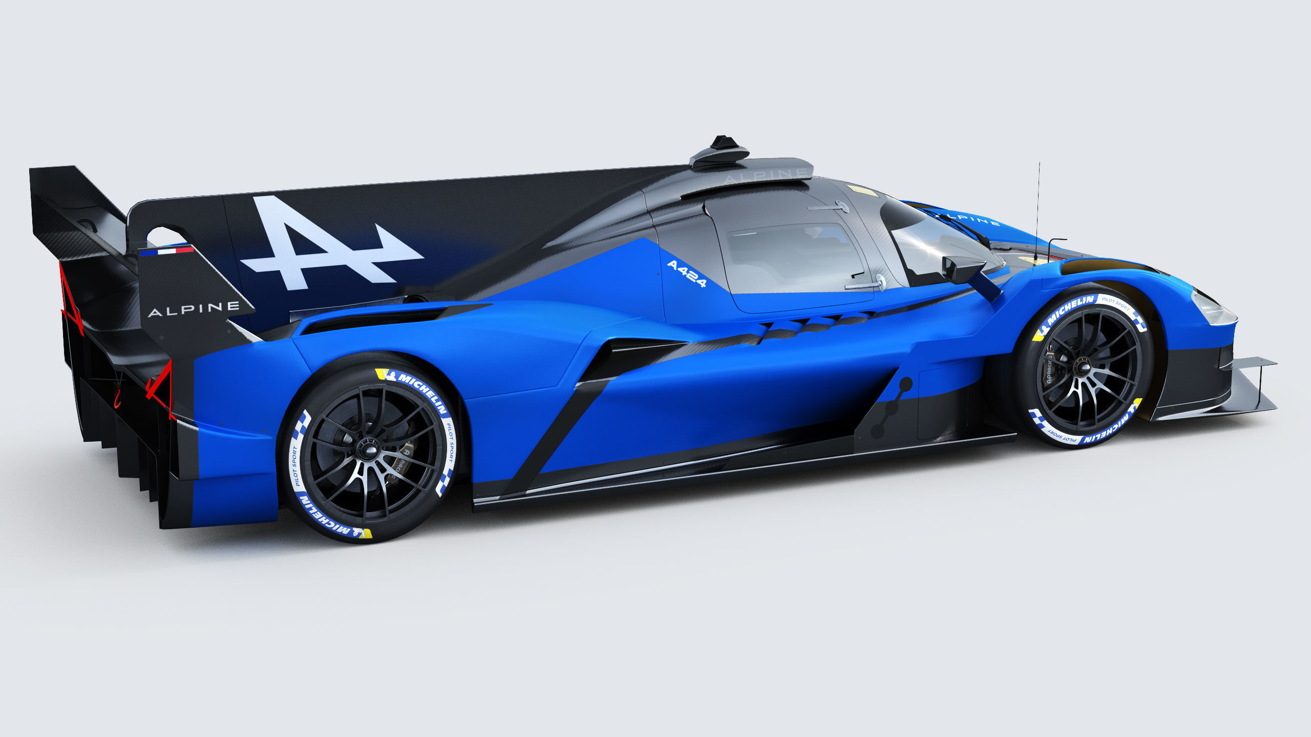 Alpine A424 Lemans 2024 3D model_7