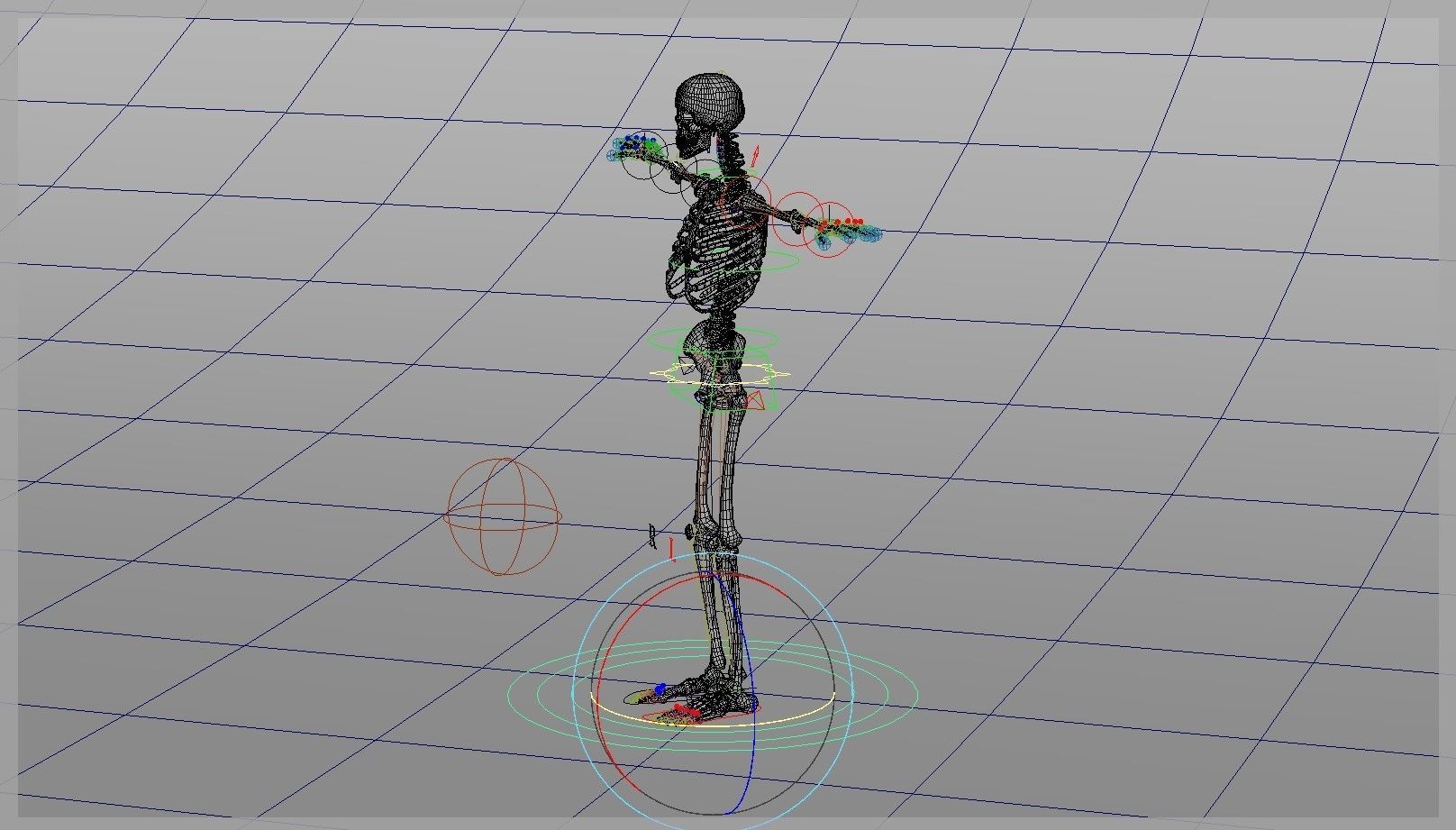 Skeleton Rigging 3D model_9