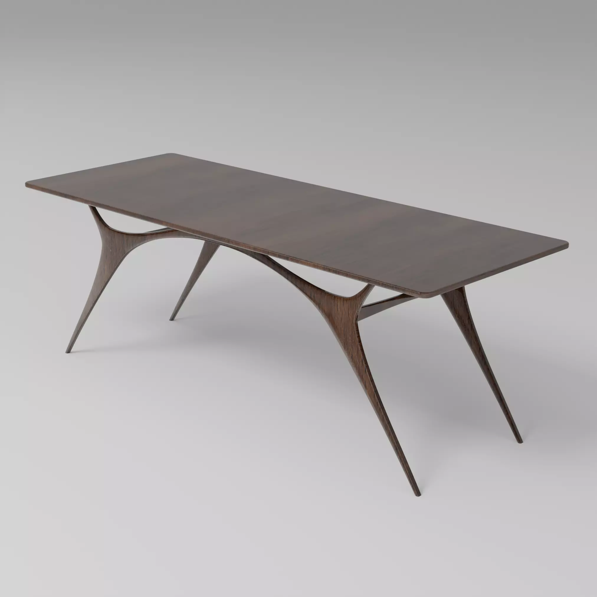 Tab wood table design 3D model