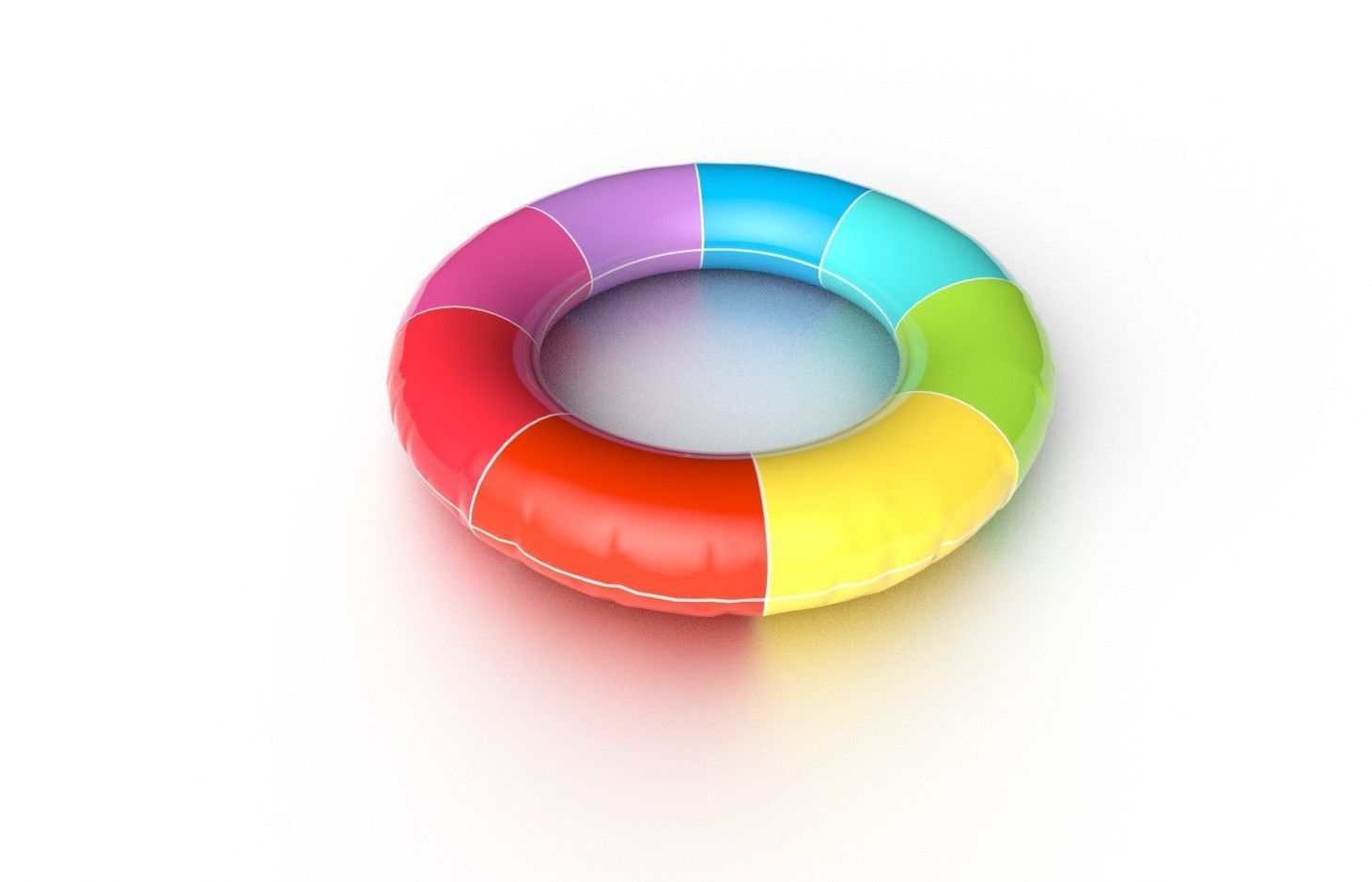 Swimming Ring M01 Low-poly 3D model_4
