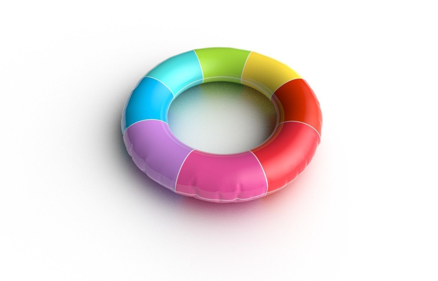 Swimming Ring M01 Low-poly 3D model_2