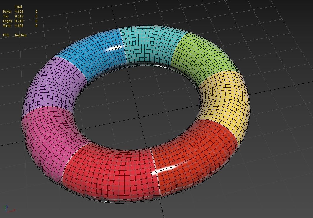 Swimming Ring M01 Low-poly 3D model_6