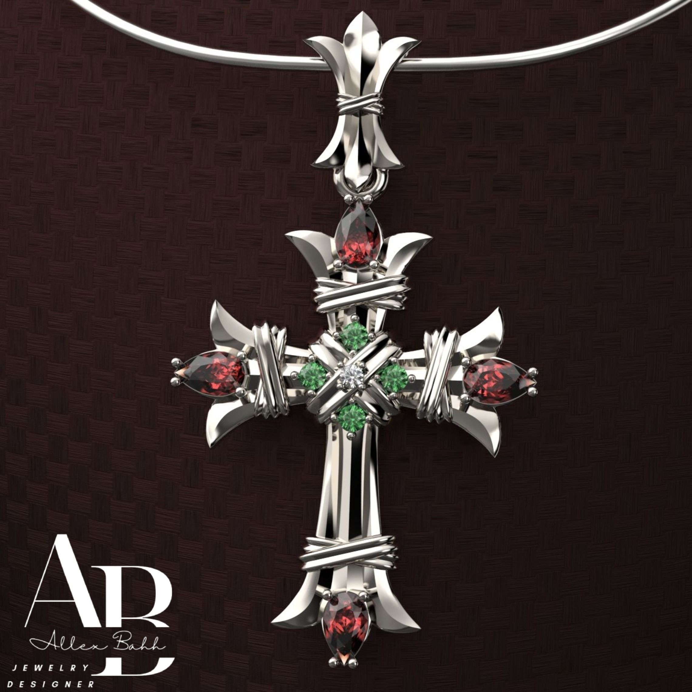 Cross gold 3D print model_2