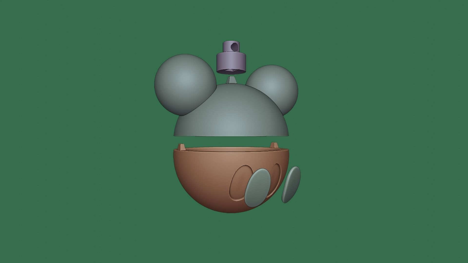 MICKEY MOUSE CHRISTMAS BALL 3D print model_7