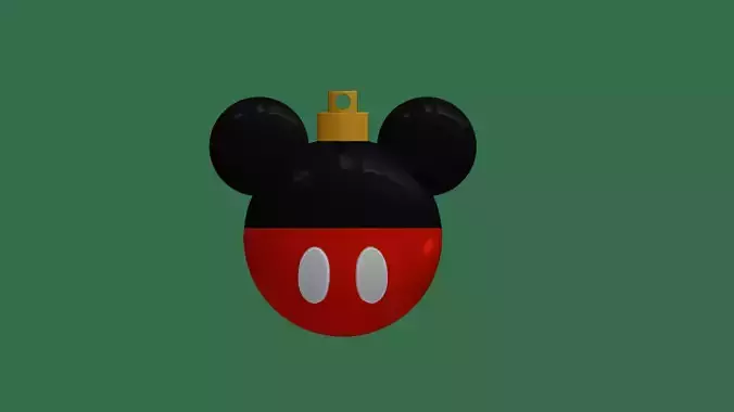 MICKEY MOUSE CHRISTMAS BALL 3D print model MICKEY MOUSE CHRISTMAS BALL 3D print model