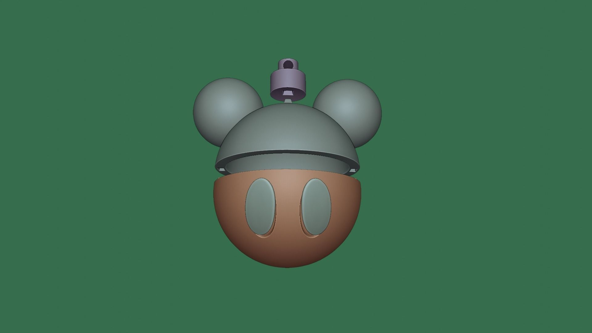 MICKEY MOUSE CHRISTMAS BALL 3D print model_2