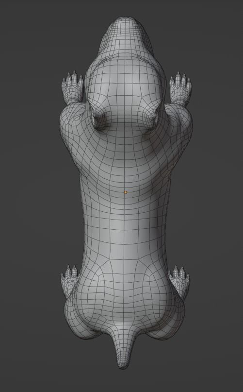 Pitbull American Bully Low-poly 3D model_9