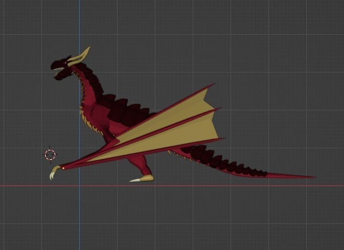 Dragon 3D model_2