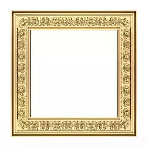 Classic Frame and Mirror 073 Low-poly 3D model
