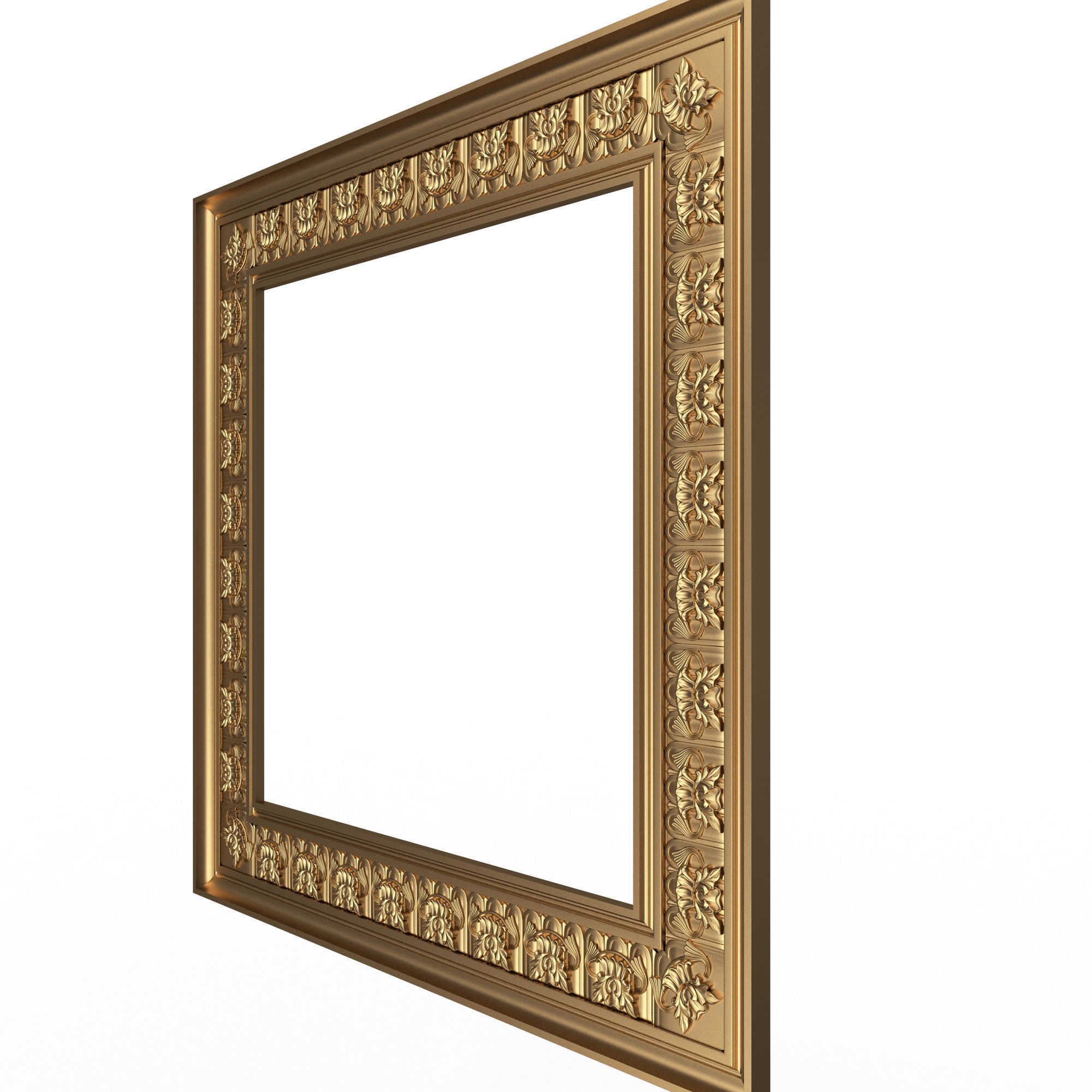 Classic Frame and Mirror 073 Low-poly 3D model_2