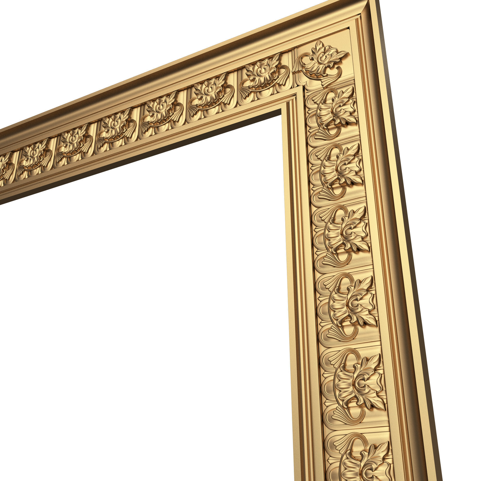 Classic Frame and Mirror 073 Low-poly 3D model_4
