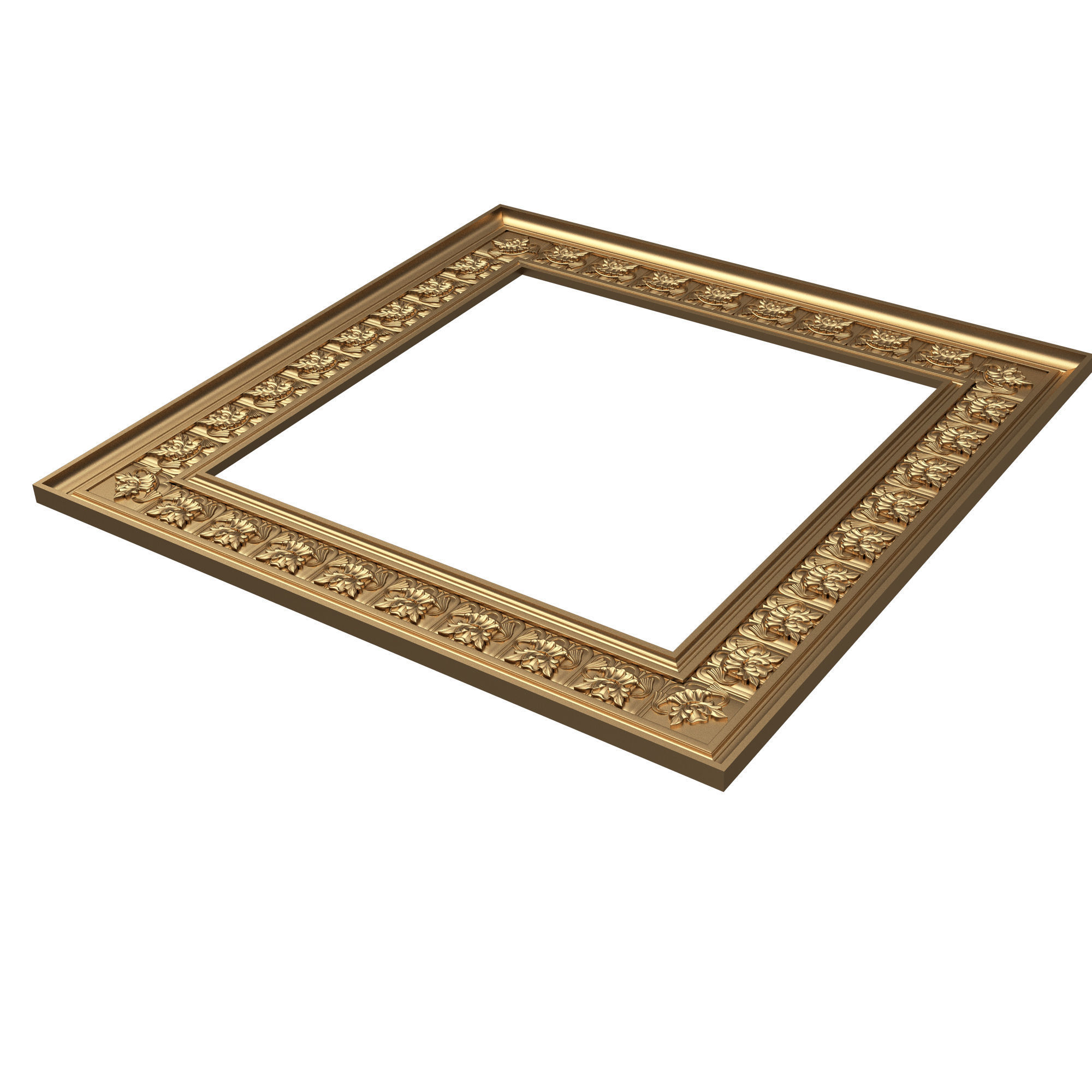 Classic Frame and Mirror 073 Low-poly 3D model_5