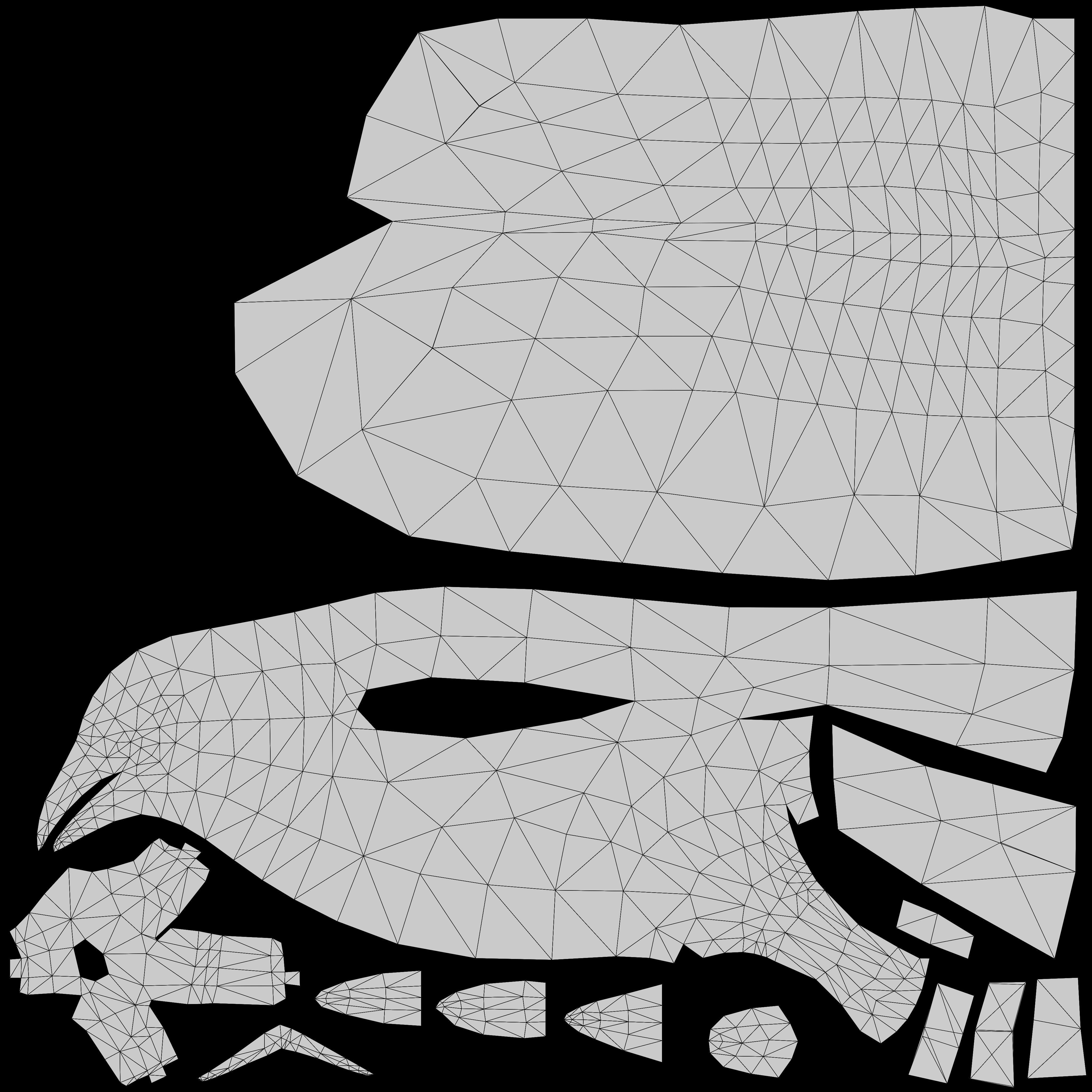 AmericanCrow Low-poly 3D model_8