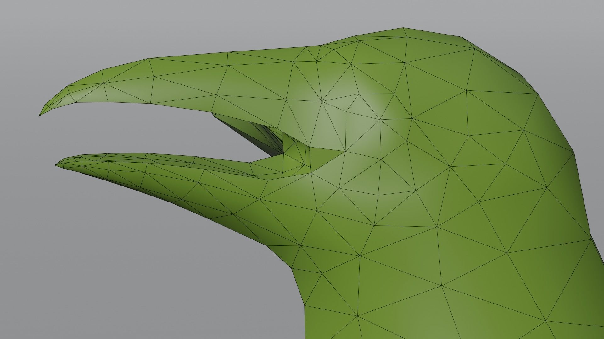 AmericanCrow Low-poly 3D model_2