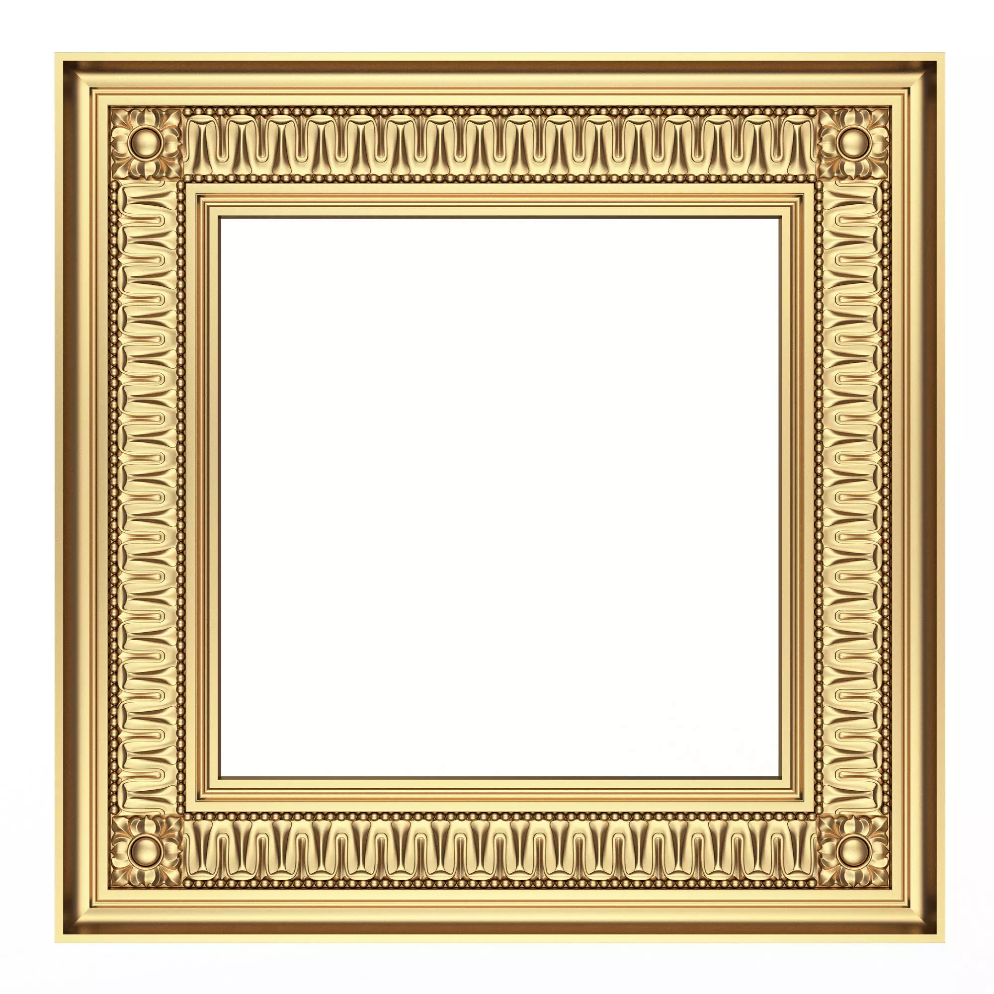 Classic Frame and Mirror 074 Low-poly 3D model
