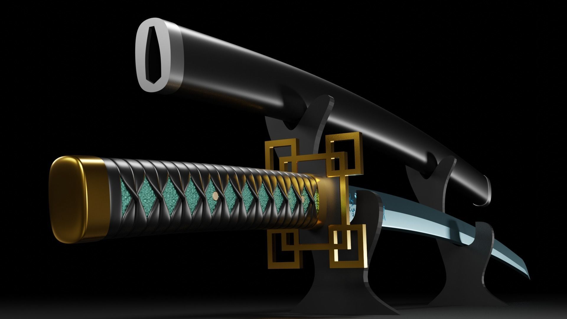 Demon Slayer Swords 3D print model_7