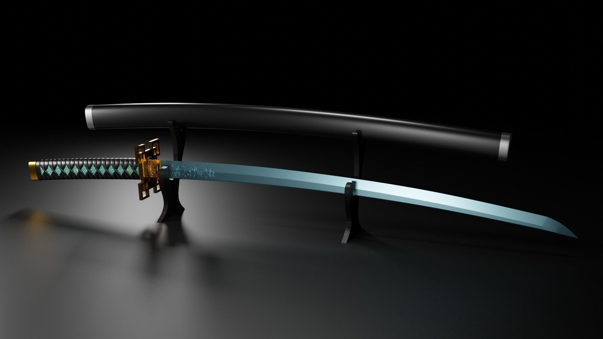 Demon Slayer Swords 3D print model_1