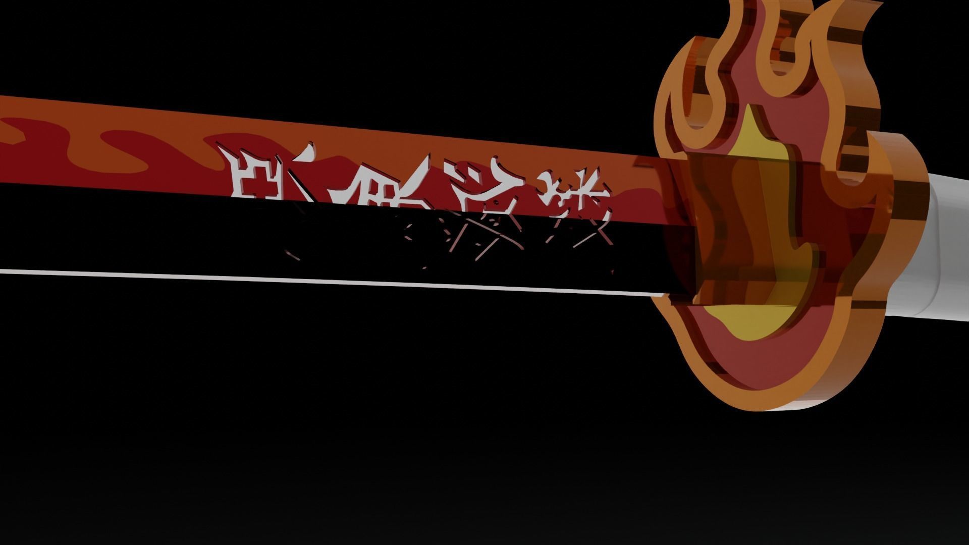 Demon Slayer Swords 3D print model_4