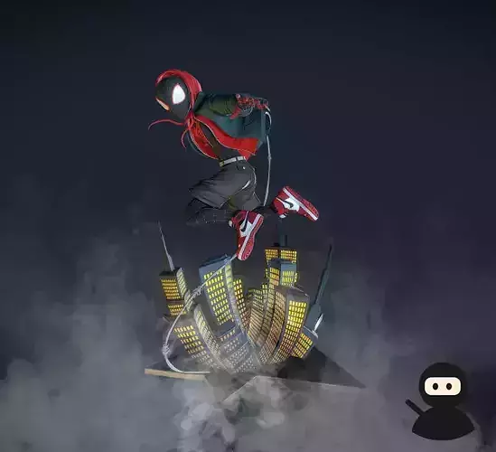 Miles Morales Cartoon