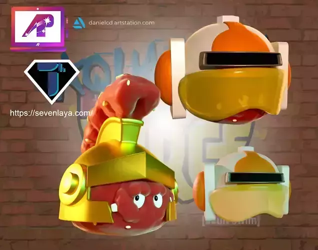 Aquateen Meatwad 3 in 1 3D print model