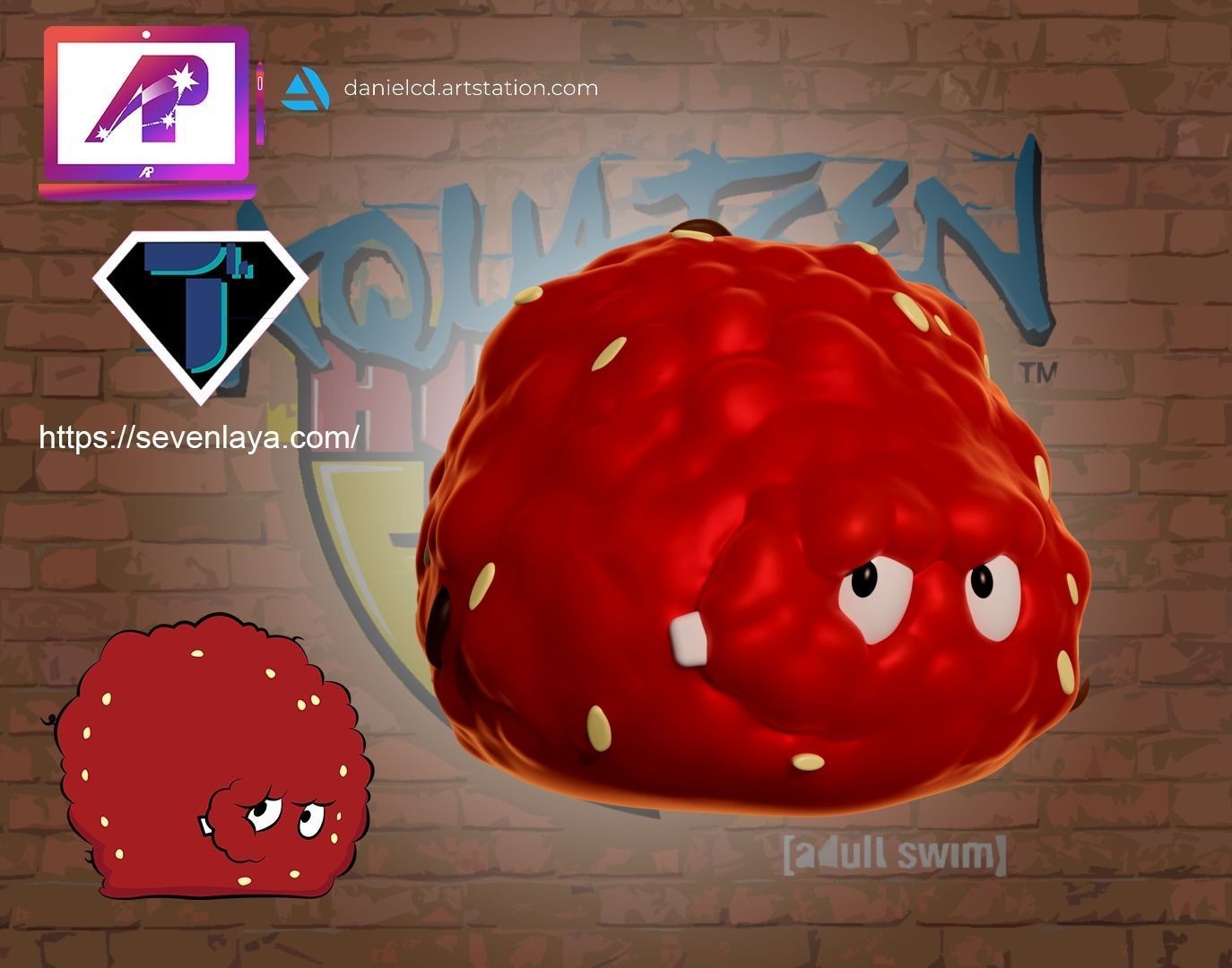 Aquateen Meatwad 3 in 1 3D print model_2