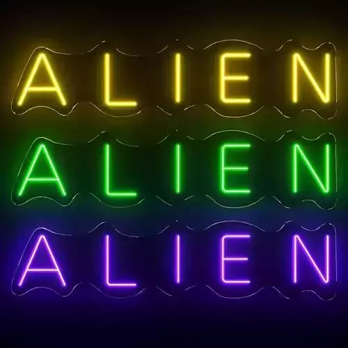 Alien Neon Sign