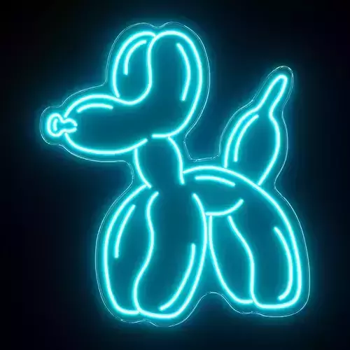 Balloon Dog Neon Sign