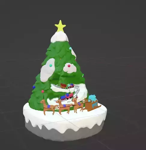 christmas tree and also printable model 3D print model christmas tree and also printable model 3D print model