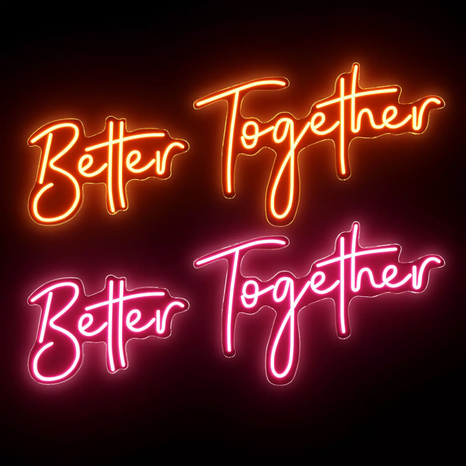 Better Together Neon Sign 3D model_0