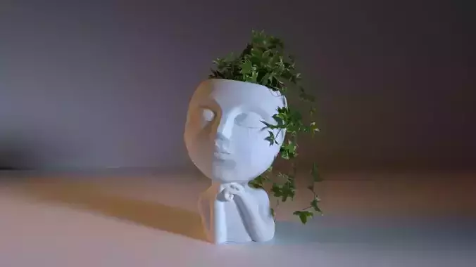belle planter 3D print model
