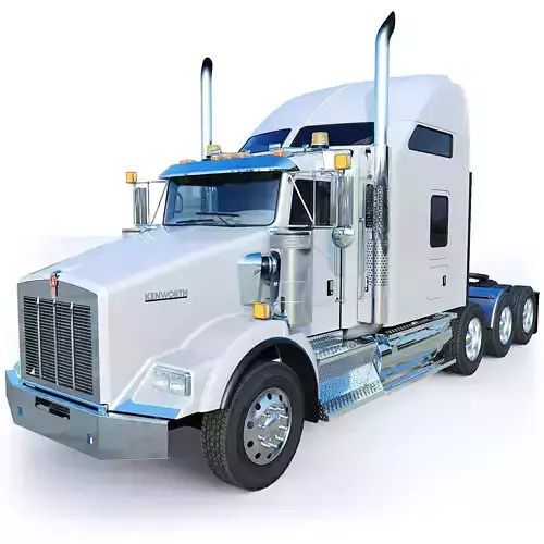 Kenworth T800 Sleeper Semi Truck Low-poly 3D model