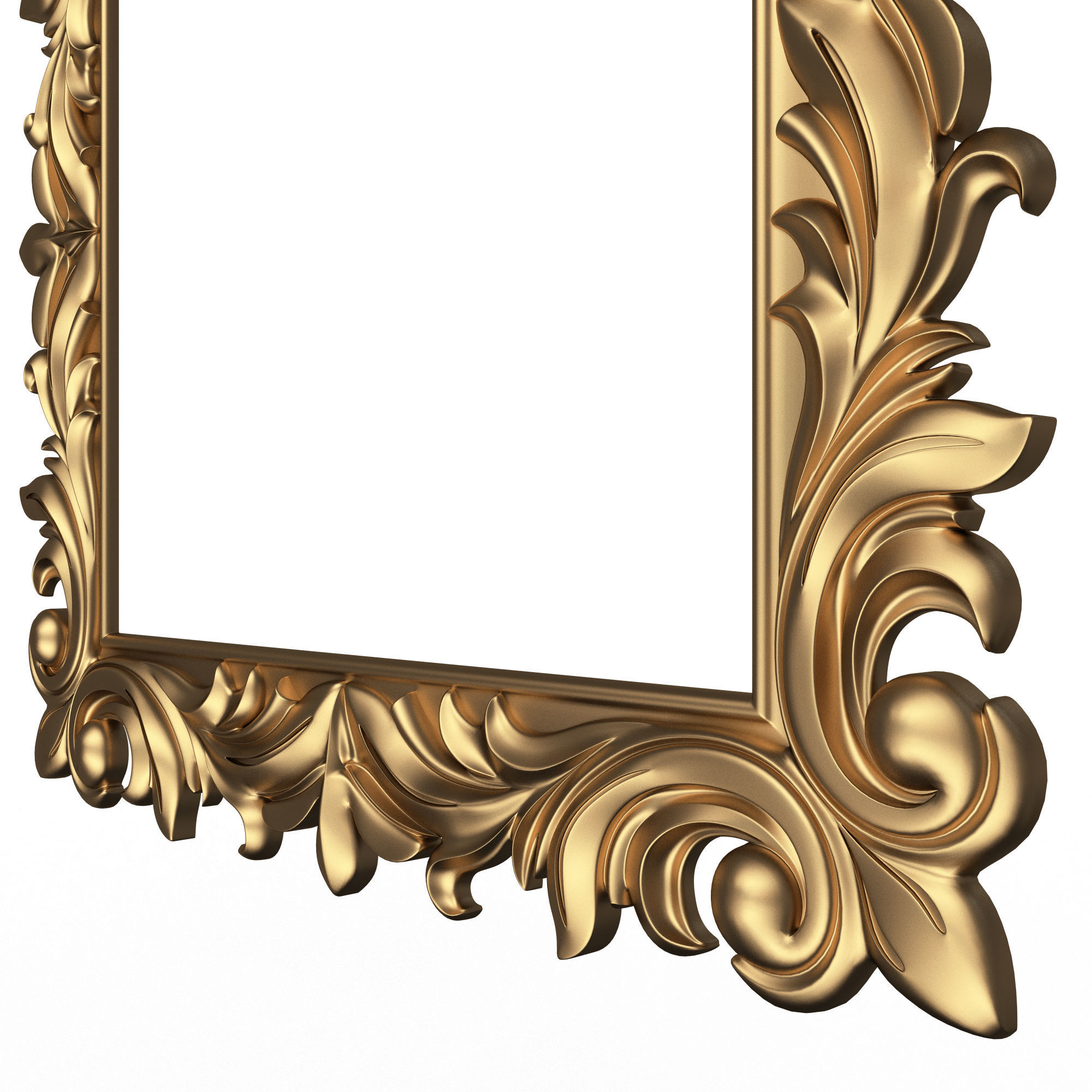 Classic Frame and Mirror Collection 03 Low-poly 3D model_14