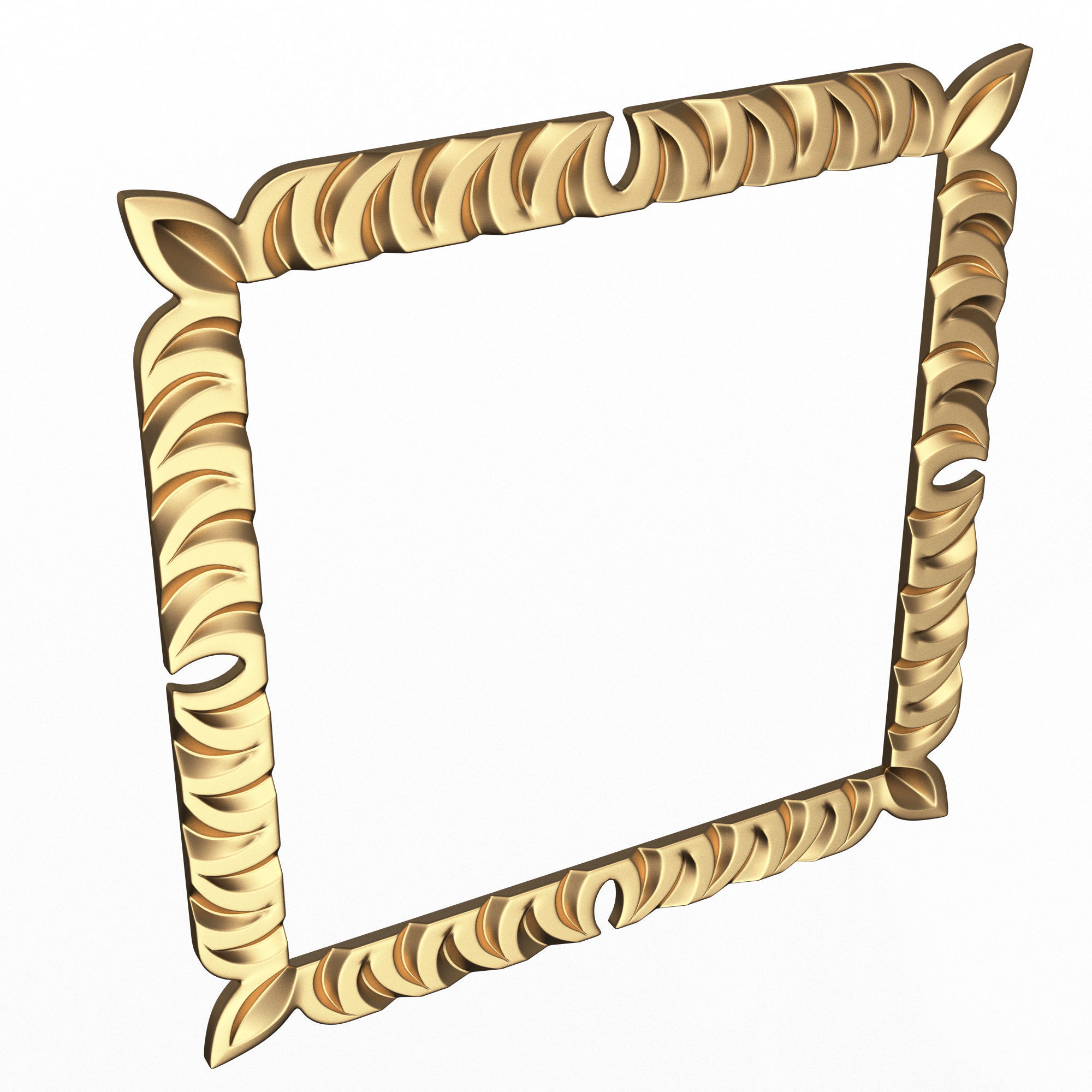 Classic Frame and Mirror Collection 03 Low-poly 3D model_11