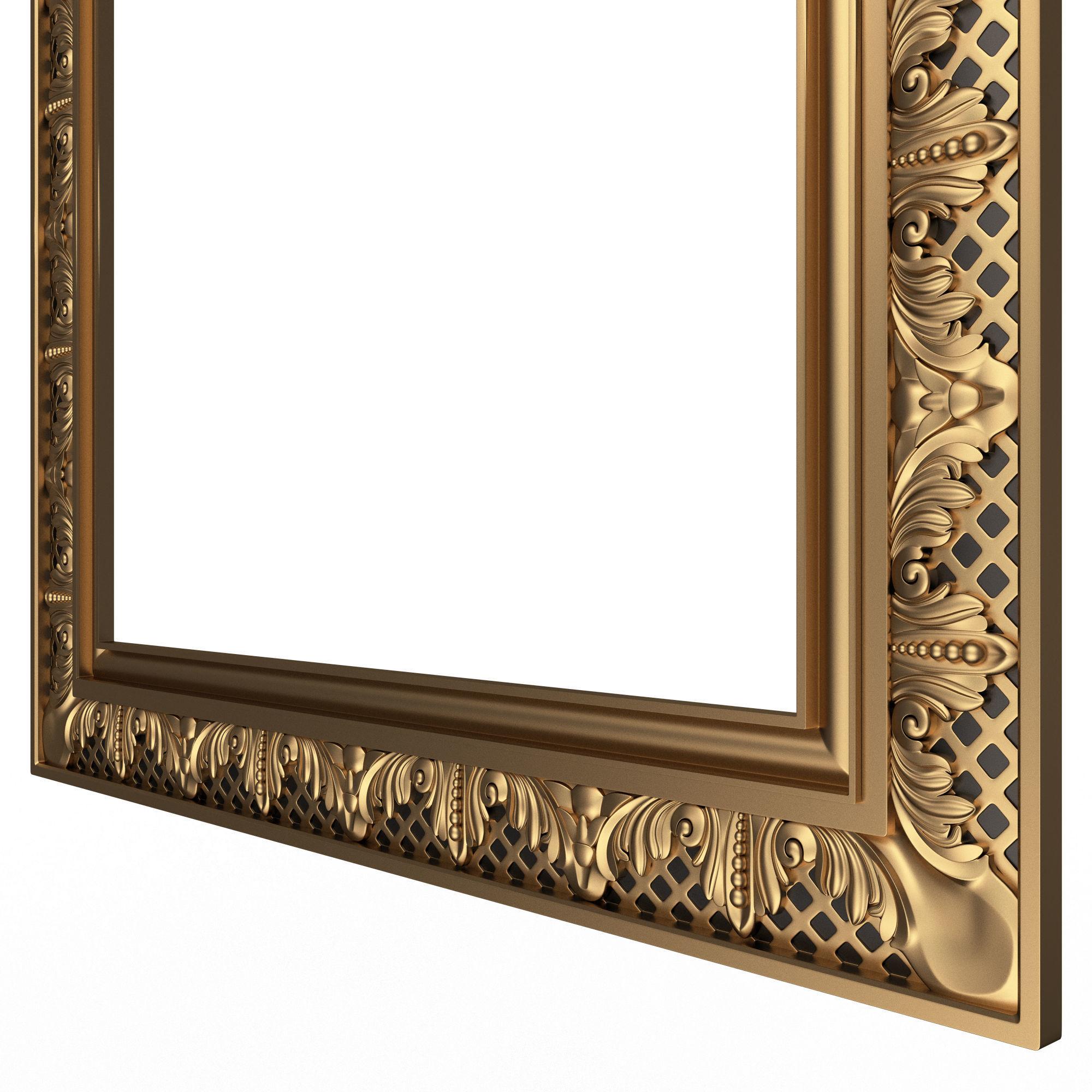 Classic Frame and Mirror Collection 03 Low-poly 3D model_29